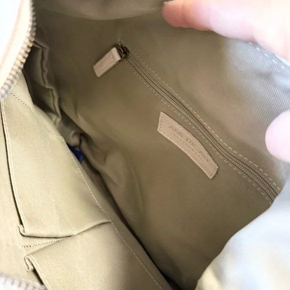 American Leather Company Carrie Hobo Bag in Cream - Picture 9 of 11